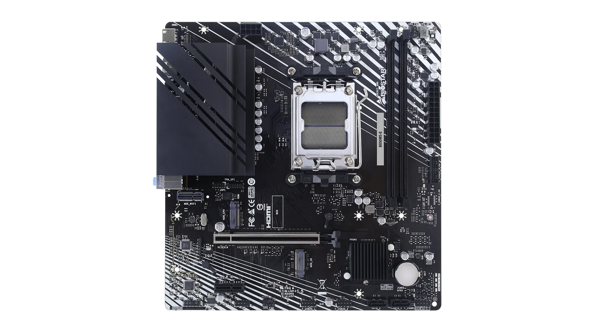 BIOSTAR B850MS-E Top BIOSTAR B850MS-E Top